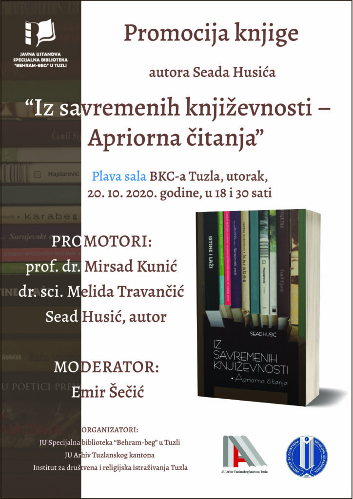 Najava promocije knjige ”Iz savremenih književnosti – Apriorna čitanja”
