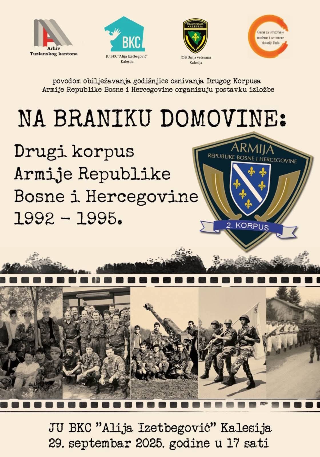 Najava izložbe “Na braniku domovine” u BKC Kalesija