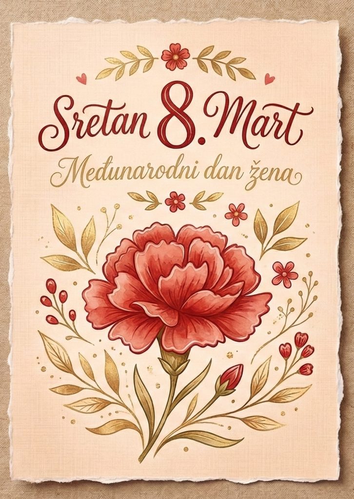 Čestitka za 8. mart, Međunarodni dan žena